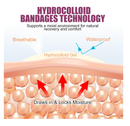 36PCS Hydrocolloid Blister Bandages – Waterproof Blister Bandages for Feet & Toes