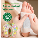 Natural Cleansing Foot Pads - Ginger Mugwort Bamboo Vinegar - Premium Foot Care - Relieves Stress and Fatigue