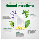 Natural Cleansing Foot Pads - Ginger Mugwort Bamboo Vinegar - Premium Foot Care - Relieves Stress and Fatigue