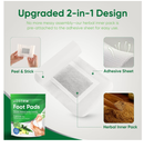 Natural Cleansing Foot Pads - Ginger Mugwort Bamboo Vinegar - Premium Foot Care - Relieves Stress and Fatigue