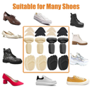 Shoe Filler Heel Pads for Womens Shoes - Shoe Filler for Too Big Shoes Women with Toe Inserts, Toe Inserts for Too Big Fit (12 Pairs)