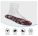 Washable Barefoot Shoe Insert Sockless Shoe Liner Thin Shoe Inserts for Women 3 Pairs No Show Socks Shoe Inserts & Insoles Floral Print
