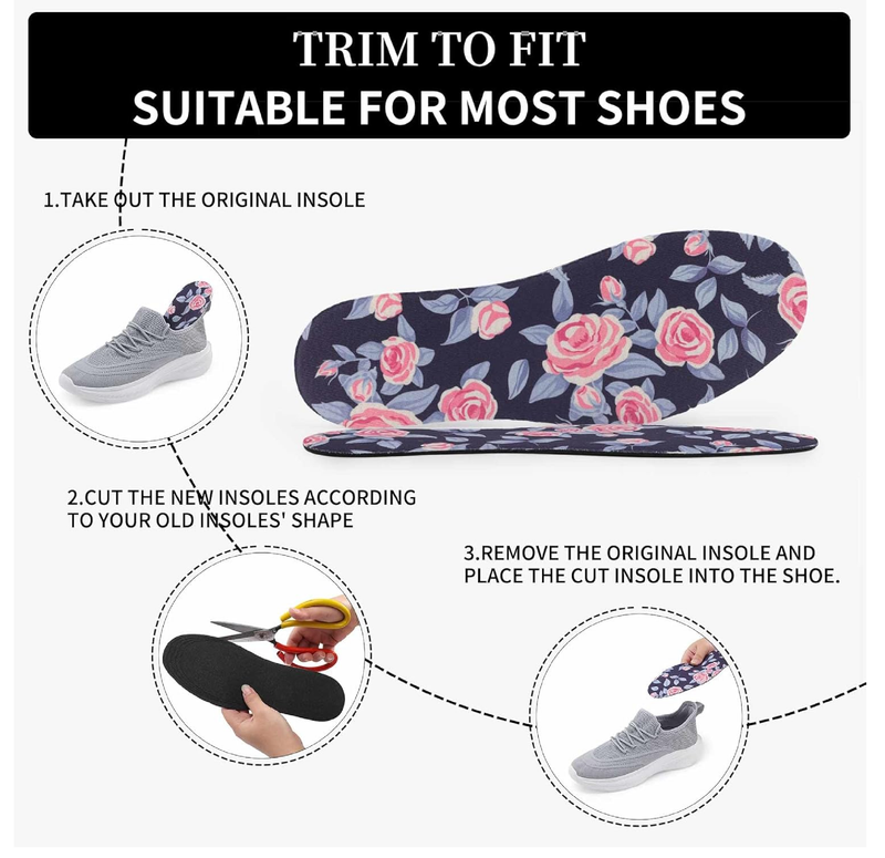Barefoot Shoe Inserts Shoe Inserts for Women Thin No Show Socks Womens Insole Socks for Men Shoe Insoles Women No Show Socks Womens Rose