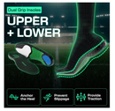 LUX Sports Dual Grip Sports Insoles with GripArray - Easily Trimmed to Fit Any Foot Shape