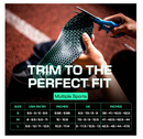 LUX Sports Dual Grip Sports Insoles with GripArray - Easily Trimmed to Fit Any Foot Shape
