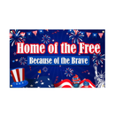 Large 71 X 43 4th of July Banner Fourth of July Banner Happy 4th of July Banner Home of The Free Because of The Brave 4th of July Decorations of Patriotic Banner National Day Party Banner