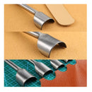 Leather Craft Tools Half Round Cutter Punch Leather Handmade Craft Tools Arc-shaped Punch For Belt Strap