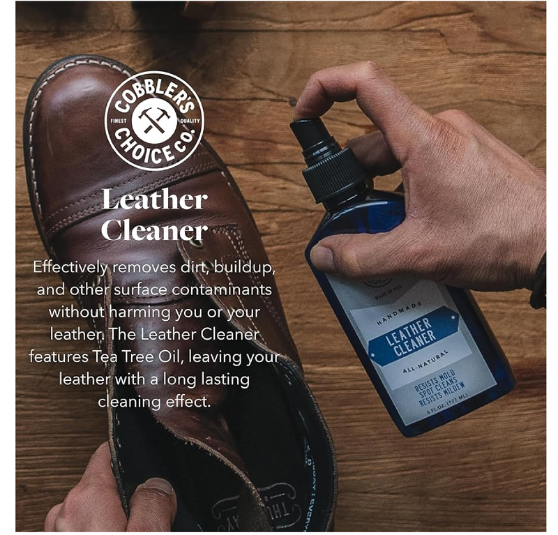 Cobbler's Choice Leather Cream, Brush, and Polishing Cloth Kit