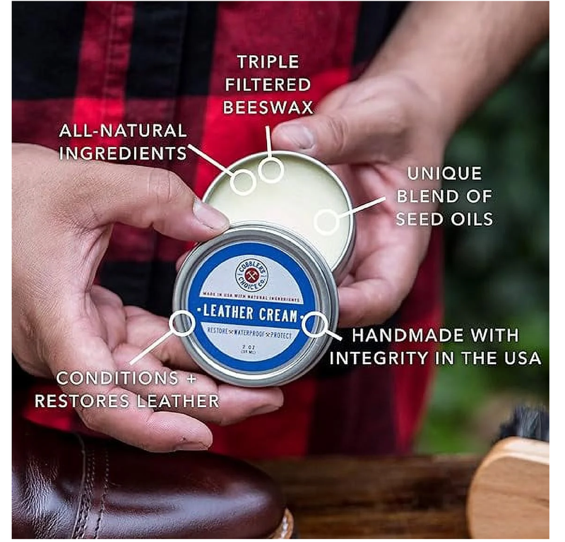Cobbler's Choice Co. Finest Quality All Natural Leather Cream - Made with Triple Filtered BeesWax