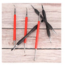 Leather Edge Stamping Carving Tool Edge Press Rub Tool DIY Manual Scribing Tool Stroke Shaping Tool Plastic Drawing Pen