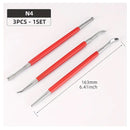 Leather Edge Stamping Carving Tool Edge Press Rub Tool DIY Manual Scribing Tool Stroke Shaping Tool Plastic Drawing Pen