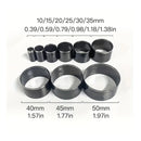 Leather Hole Punch Die Round,9pcs One Hole Hollow Punch10 15 20 25 30 35 40 45 50 Mm High Carbon Steel Circle Cutter Tool Kit Cutting For Leather EVA Foam Fiber Board Clay DIY Craft