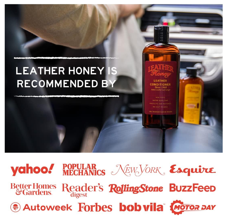 Leather Honey Leather Cleaner: Non-Toxic Leather Care Made in the USA Since 1968. Deep Cleans Leather, Faux & Vinyl