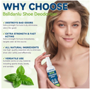 Shoe Deodorizer Spray, 2 Pack Natural Shoe Refresher Spray for Men and Women,