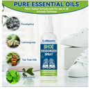 Shoe Deodorizer Spray, 2 Pack Natural Shoe Refresher Spray for Men and Women,