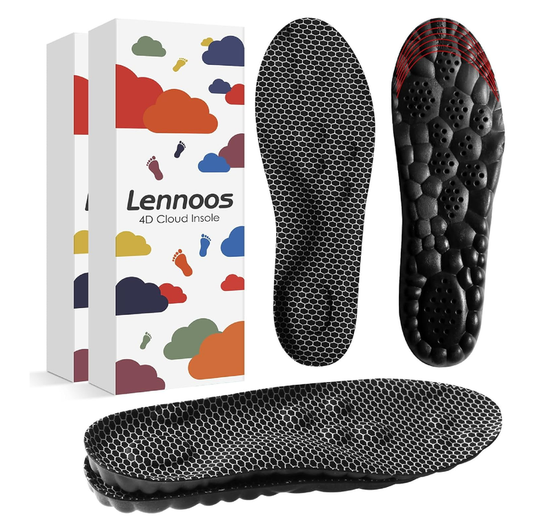 2 Pairs Cloud-Soft Comfort Soles for Men - Memory Foam Steppers Insoles with Graphene