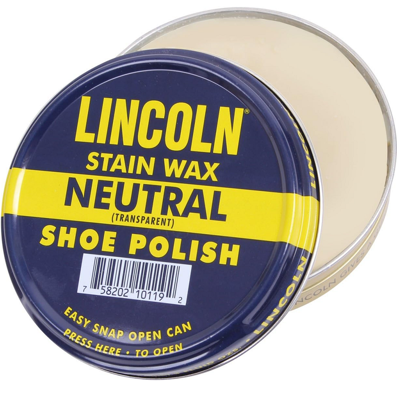 Lincoln USMC Original Stain Wax Shoe Polish Cans | Value Pack | 2 Colors Black & Neutral