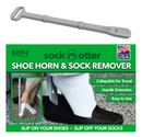 Long Handled (26") Shoe Horn and Sock Remover - Large Dressing Aid for Seniors, Elderly, Disabled