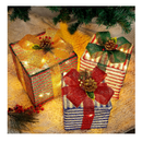 Lulu Home Christmas Lighted Boxes, 60 LED Light Up Collapsible Deocr Indoor Outdoor, Plug in Light Up Christmas Boxes Present Decorations Indoor Outdoor Yard