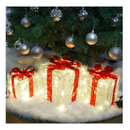 Lulu Home Christmas Lighted Boxes, Set of 3 60 LED Light Up Decor Outdoor, Light Up Christmas Boxes Present Decorations Outdoor Yard