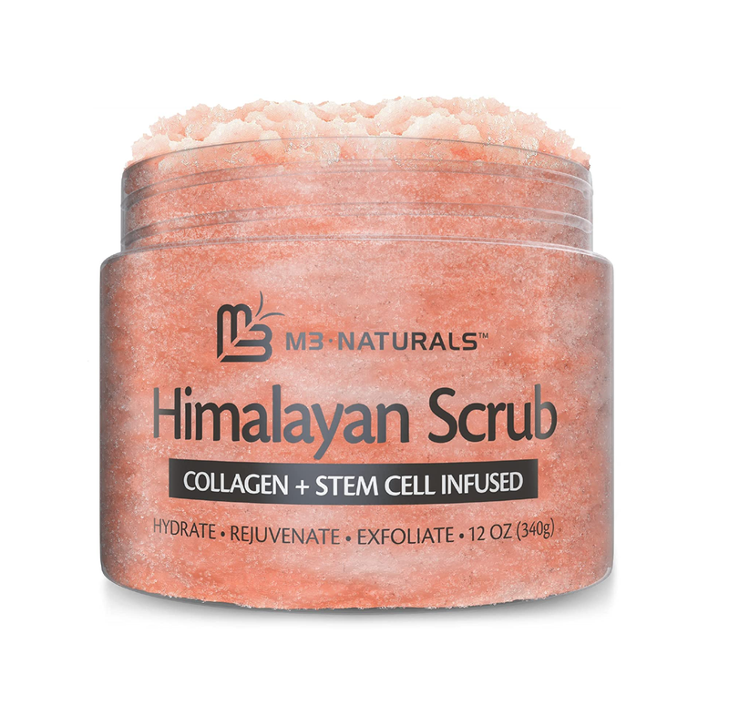 Himalayan Salt Foot and Body Scrub Infused with Collagen and Stem Cell Natural Exfoliating