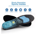 Silica Gel Sport Shoe Insole,MARRDO Spring Cushioning Shock Absorption Shoe Insert,