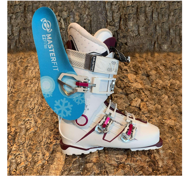 EZFit QF Ski & Snowboard Boot Insoles - Pain Relief Inserts for Men & Women with Regular & High Arch Support Boot Insoles for Better Control,