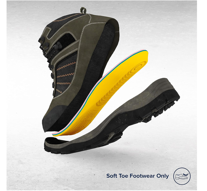 MEGAComfort Personal Anti-Fatigue Mat Diabetic Shoe Inserts, Size M14-15, Memory Foam Insoles,