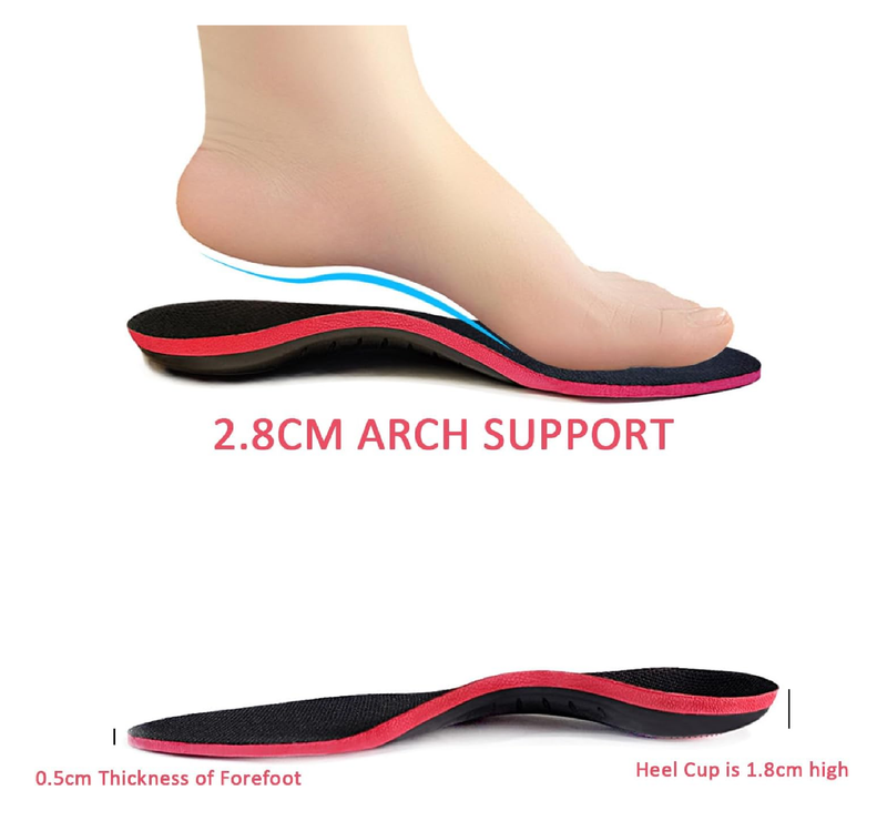 Insoles for Men's and Women's Shoes Replacement, Footwear Inserts for Arch Support Inserts