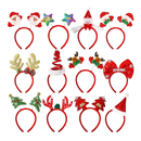 MGparty 12 Pieces Christmas Headbands Christmas Parties Favors Decoration Supplies Xmas Gift Photo Booth Xmas Tree Snowman Reindeer Antlers Santa Hat