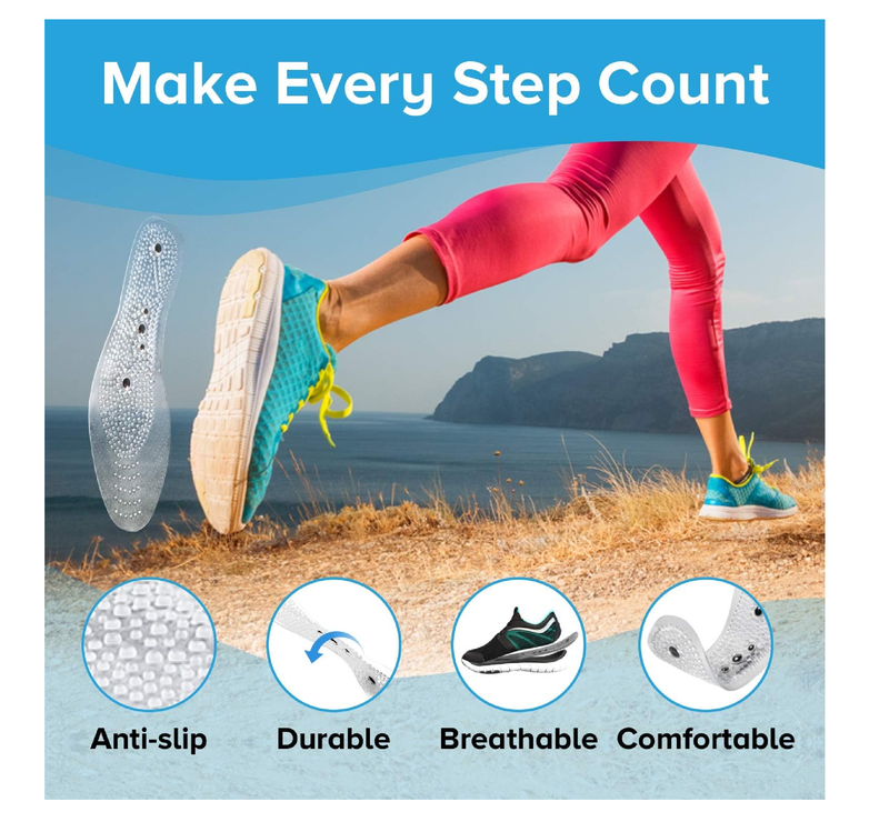 Acupressure Magnetic Massage Foot Therapy Reflexology Pain Relief Shoe Insoles