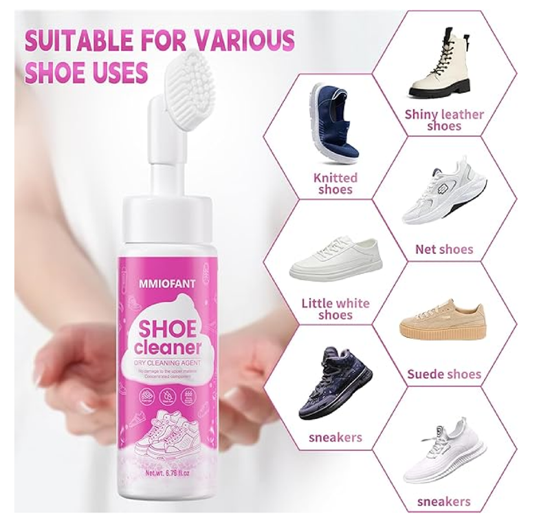 White Shoe Cleaner Sneakers Kit,Suede Shoe Cleaner Kit With Brush，White Sneaker Cleaner Kit