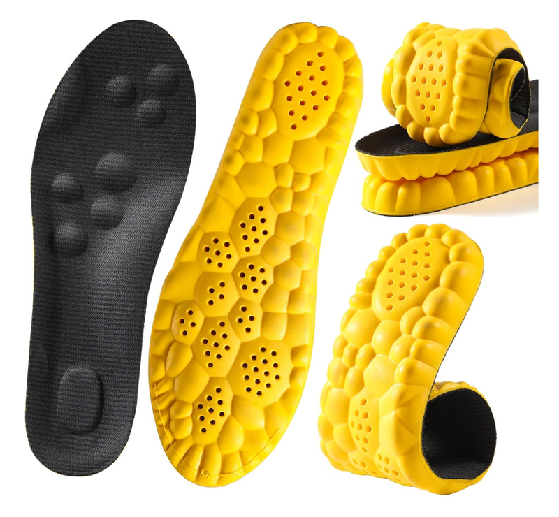 4D Cloud Soles Insoles for Kids and Women - Children's Plantar Fasciitis Memory Foam Shoe Sole Inserts