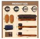 MOKURA Shoe Polish Kit for Men Women, 11Pcs Shoe Shine Kits Include Mink Oil Conditioner,