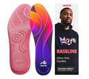 MOVE Baseline - All-Purpose Insoles - Sock Liner - Ultra Thin Shock Absorption - Maximum Freedom of Movement and Energy Return for Cleats, Shoes,