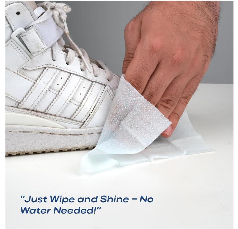 Sneaker Cleaner Wipes 35 Packs Suede Leather Tennis Quick Cleaning Disposable Travel Portable Removes Dirt, Stains