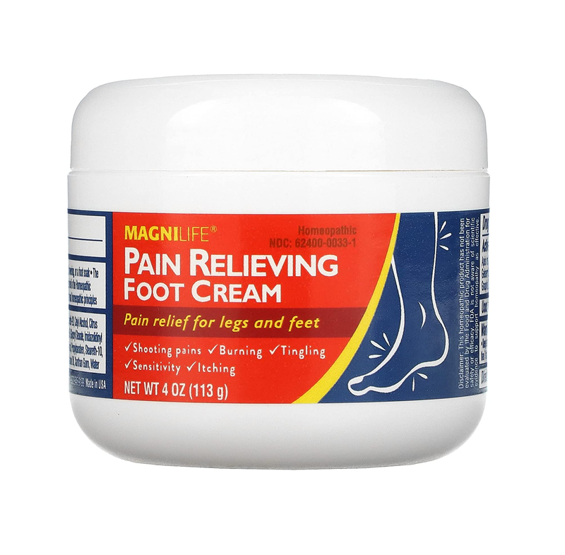 MagniLife Pain Relieving Foot Cream All-Natural Moisturizing Foot Pain Relief with Beeswax and Eucalyptus