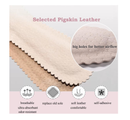 Pigskin High Heel Shoe Insoles for Women, 3/4 Invisible Self-Adhesive Barefoot Shoe Inserts