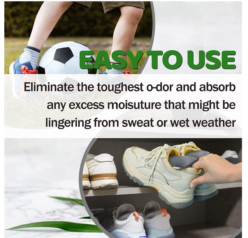 12 Pack Charcoal Shoe Deodorizer Bags inserts, Shoe Odor Eliminator,Drawer Deodorizers,