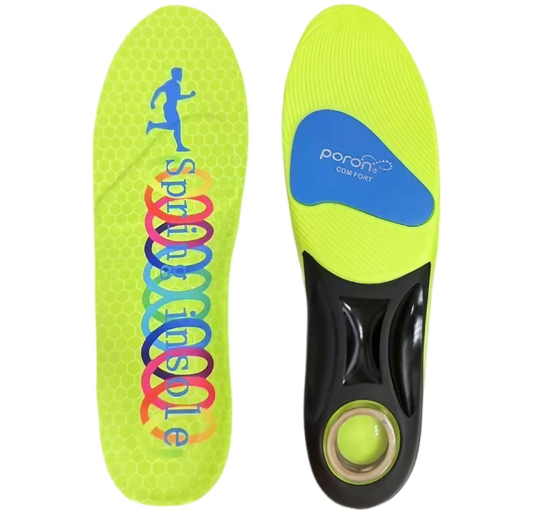Springs with Airbag Sports Insoles for Men Women, Running Memory Foam Insoles for Shock Absorption,