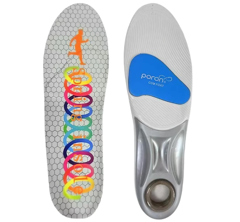 Springs with Airbag Sports Insoles for Men Women, Running Memory Foam Insoles for Shock Absorption,