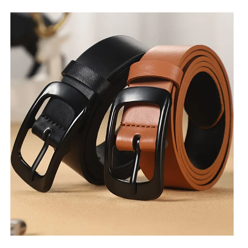 Men's Casual Pin Buckle PU Leather Belt, Fashion Belt Women's Belt , Ideal choice for Gifts