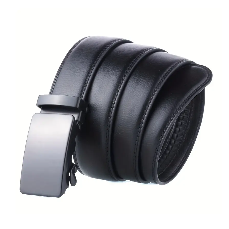 Men's Fashion Automatic Buckle Leather Belt For Daily Business , Ideal choice for Gifts