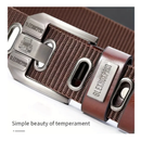 Men's Fashion Nylon Belt, Lin Buckle Jeans Belt, Perfect Gift For Dad Or Husband