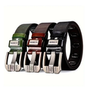 Men's Fashion Nylon Belt, Lin Buckle Jeans Belt, Perfect Gift For Dad Or Husband