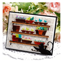 Metal Cutting Dies With Flower Potted Plants - Card Making Die
