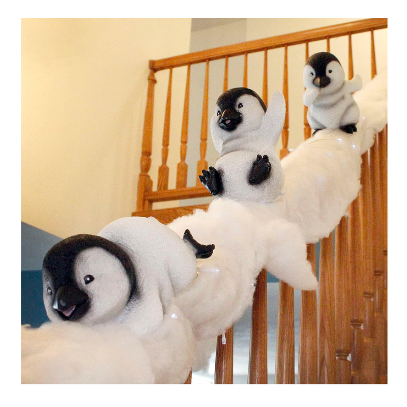 Midlee Christmas Penguin Stairway Holiday Decoration (Set of 3)