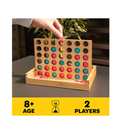 Mindful Classics Four in a Row Family Board Game with Bamboo and Recycled Plastic Earth Day Eco Friendly Products for Adults and Kids Ages 8 and up