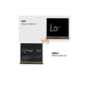 Mini Chalkboard Signs 5" x 6" | Vintage Wood Tabletop Chalkboard Sign with Stand Base | 12 piece