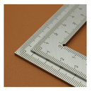 Mini Square Stainless Steel L-shaped Double Sided High Precision Scale Multifunctional Thickened Corner Ruler For Leather Design